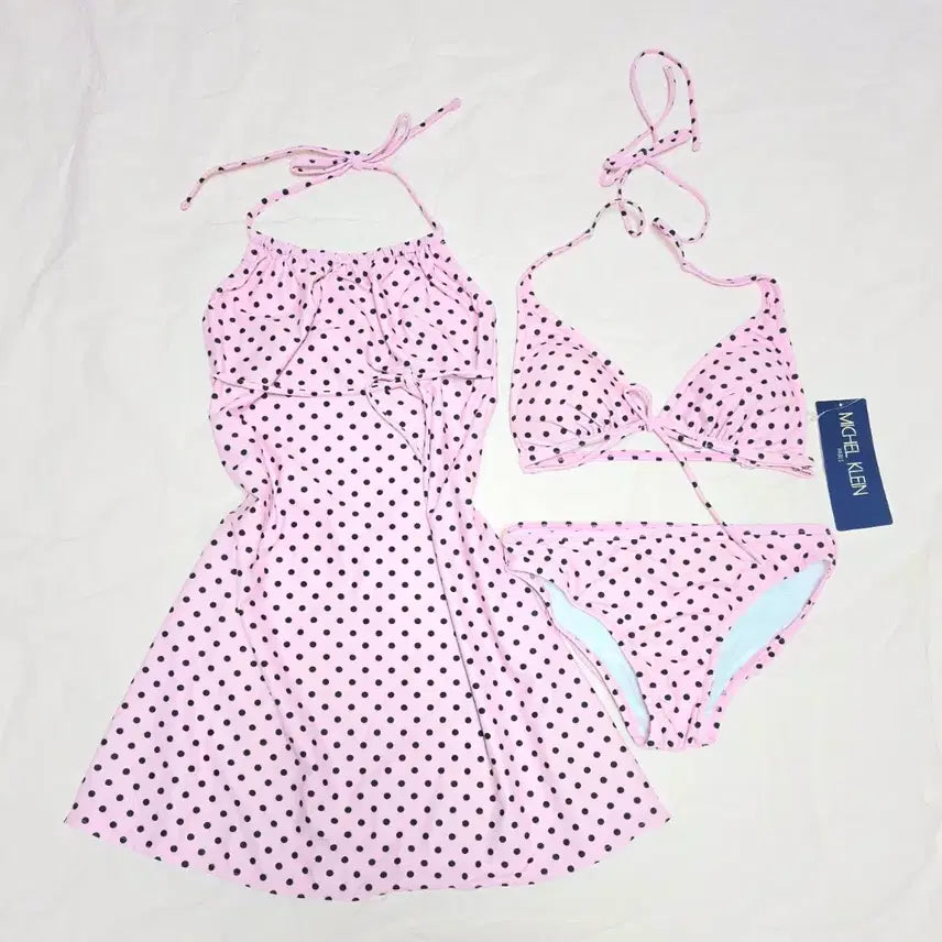 [BUNJANG] Heisei Himegyaru Strawberry Milk Pink Dot Bikini Set / 새상품) 딸기우유 핑크 도트 비키니 헤이세이 히메갸루 리즈리사 트랄라라