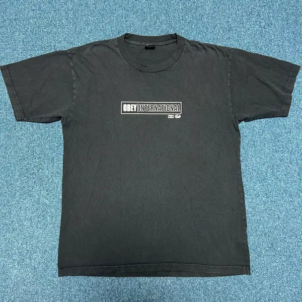 [BUNJANG] OBEY International Logo T-Shirt Size L / 오베이 반팔티 L