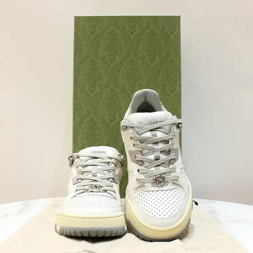 [BUNJANG] Gucci Distressed Trainer Sneakers White / [명품다올동래] 구찌 디스트레스 트레이너 스니커즈 35 (220mm)