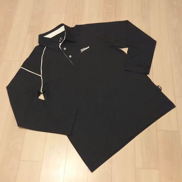 [BUNJANG] Titleist Long Sleeve Golf T-Shirt Black M / 타이틀리스트 긴팔 골프 티셔츠 블랙 M