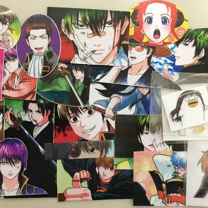 [BUNJANG] High-Quality Gintama Stickers Die-Cut Pack (24 pcs) / 고퀄 은혼 인스 인컷 24p