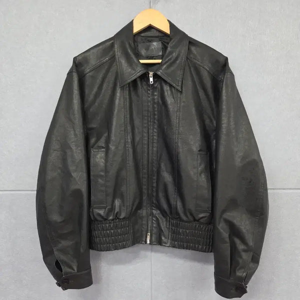 [BUNJANG] BOWLOW Vegan Leather Blouson Jacket - Black (Size M) / BOWLOW 바우로 비건 레더 블루종 자켓
