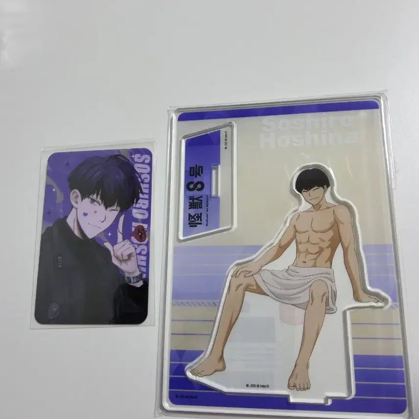 [BUNJANG] Kaiju No. 8 Hoshina Sauna Acrylic Stand & Unofficial Photocard Bundle / 괴수8호 호시나 사우나 아크릴 스탠드 비공 포카 일괄