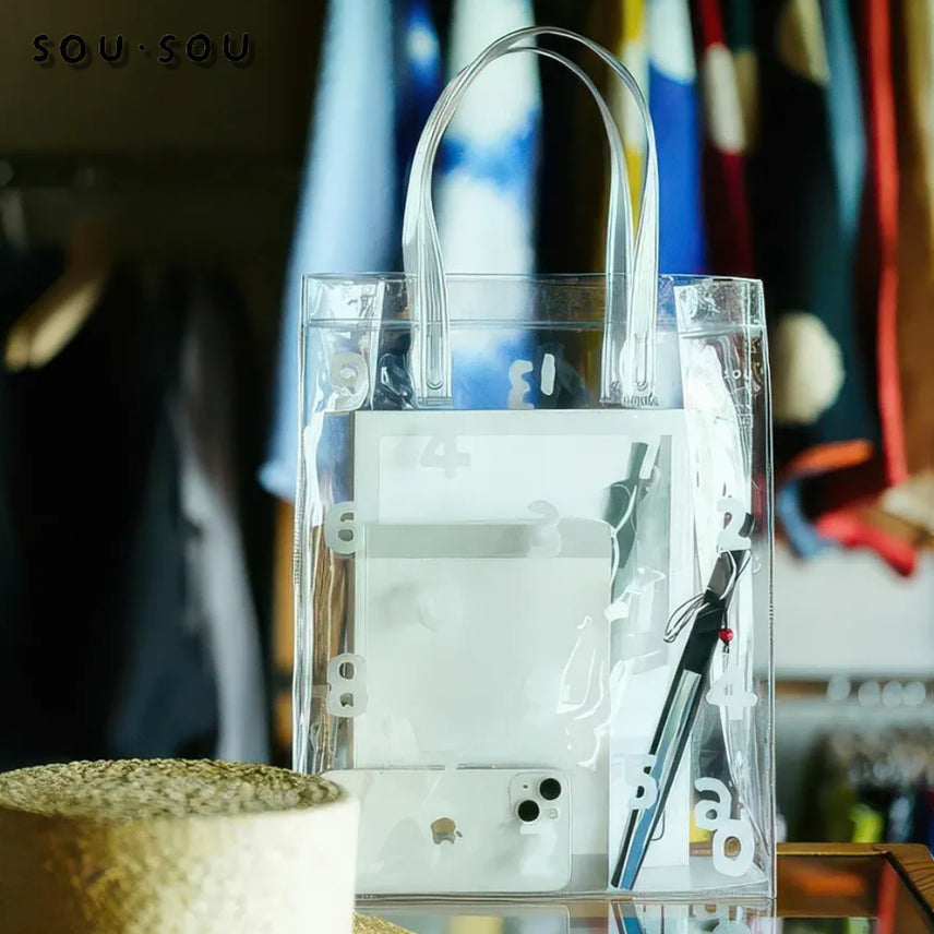 [BUNJANG] SOU・SOU Clear Tote Bag / 소우소우 클리어 토트백 가방