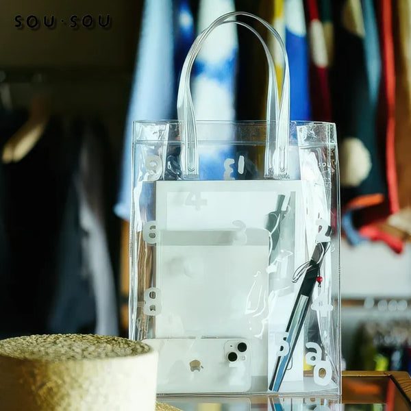 [BUNJANG] SOU・SOU Clear Tote Bag / 소우소우 클리어 토트백 가방