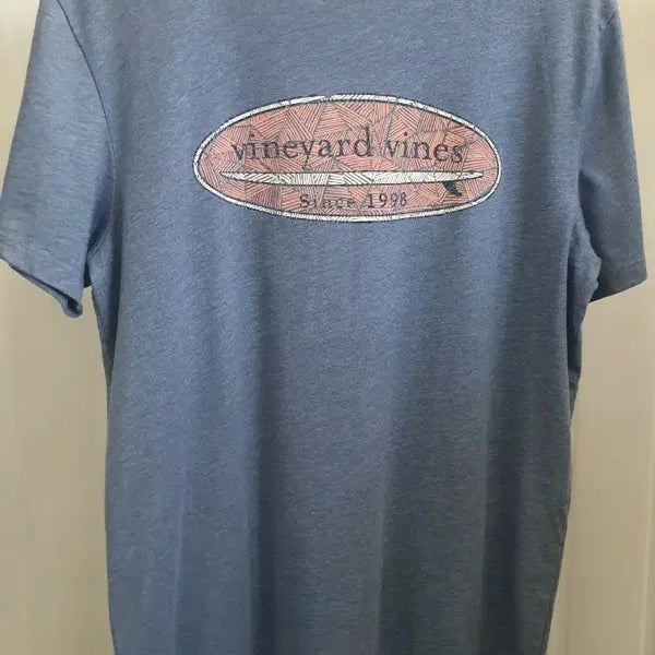 [BUNJANG] Vineyard Vines Logo Unisex Short Sleeve T-Shirt / 빈야드바인즈 로고 남여공용 반팔 티셔츠