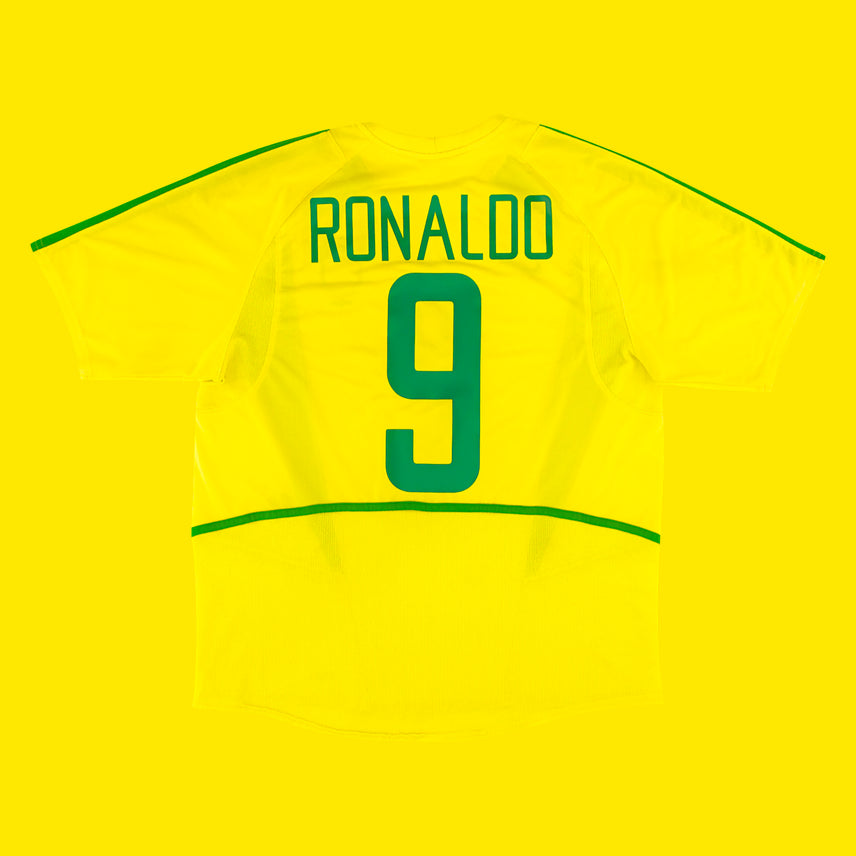 [BUNJANG] Nike Brazil 2002-2004 World Cup Home Jersey Ronaldo #9 Men's Medium / 정품 나이키 브라질 유니폼 02 04 월드컵 홈 호나우두 9 해외 M