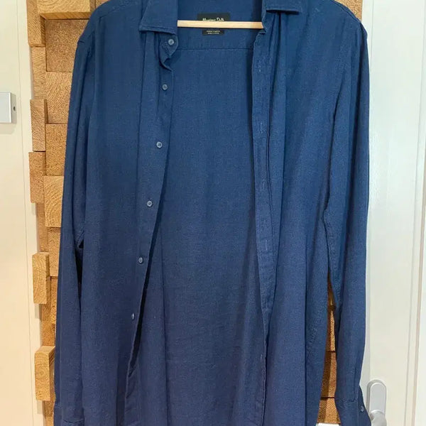 [BUNJANG] Massimo Dutti Denim Blue Shirt / 마시모두띠 데님 블루 셔츠
