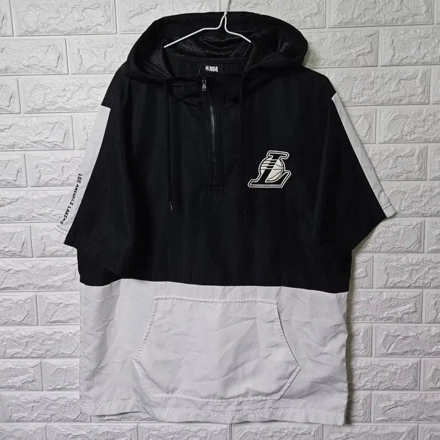 [BUNJANG] NBA LA Lakers Short-Sleeve Anorak Windbreaker Jacket / NBA LA레이커스 반팔 아노락 바람막이자켓 판매합니다