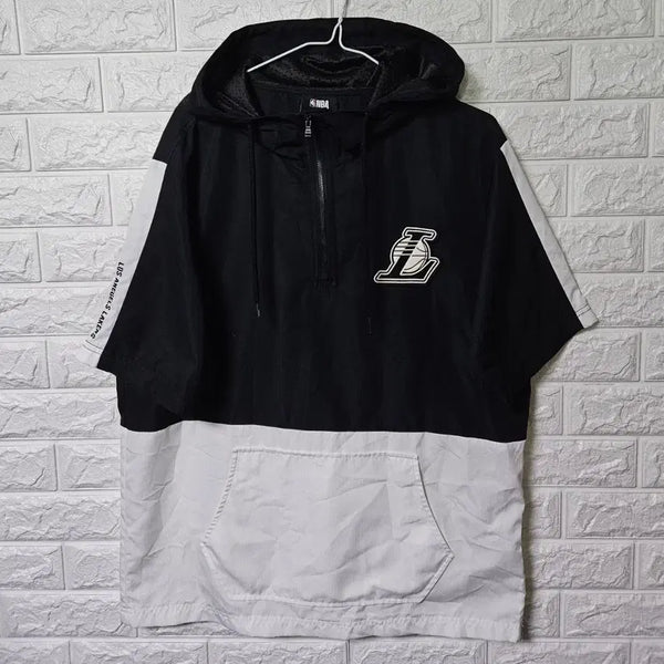 [BUNJANG] NBA LA Lakers Short-Sleeve Anorak Windbreaker Jacket / NBA LA레이커스 반팔 아노락 바람막이자켓 판매합니다