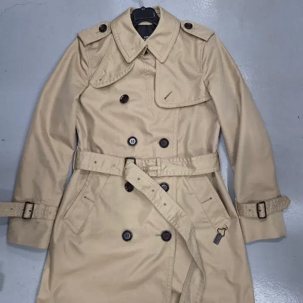[BUNJANG] Coach Beige Trench Coat - Size S / 코치 베이지 트렌치코트 S