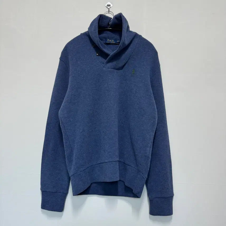 [BUNJANG] Polo Double Button Leather Elbow Patch Hoodie / 폴로 더블 버튼 레더엘보패치 후드티