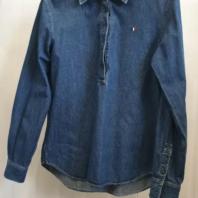 [BUNJANG] Mademoiselle Non Non Denim Shirt M / 마드모아젤 논논 데님 셔츠 M