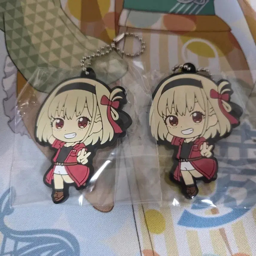[BUNJANG] Lycoris Recoil Chisato Nishikigi Rubber Strap Bundle Set / 리코리스 리코일 리코리코 니시키기 치사토 러버스트랩 2개 일괄