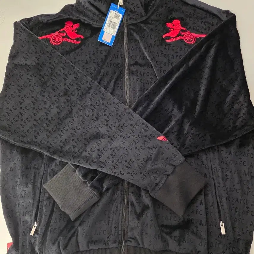 [BUNJANG] Adidas Arsenal Places+Faces Velvet Track Top XL / 아디다스 아스날 벨벳 트랙탑 xl afc places+faces