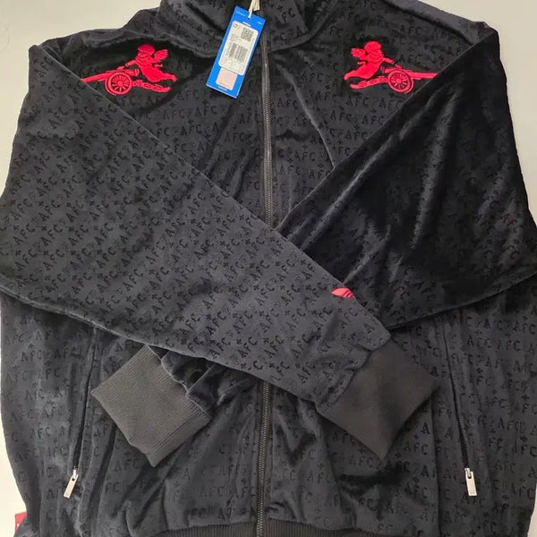 [BUNJANG] Adidas Arsenal Places+Faces Velvet Track Top XL / 아디다스 아스날 벨벳 트랙탑 xl afc places+faces