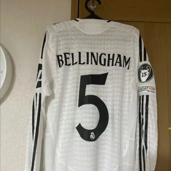 [BUNJANG] Real Madrid 2024-25 Authentic Long Sleeve Jersey (Bellingham) / 24-25레알마드리드 어센틱 긴팔 (벨링엄)팝니다!