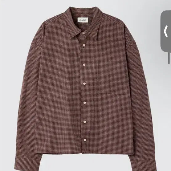 [BUNJANG] Leh Vrah Segment Check Cropped Long Sleeve Shirt Burgundy XL / [XL] 르아브 세그먼트 체크 크롭 긴팔 셔츠 버건디