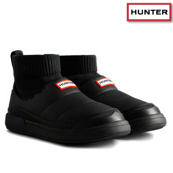 [BUNJANG] Hunter In/Out Knitted Cuff Slipper Boots Waterproof / 헌터 인앤아웃 니트 커프 슬리퍼 패딩 부츠 방수