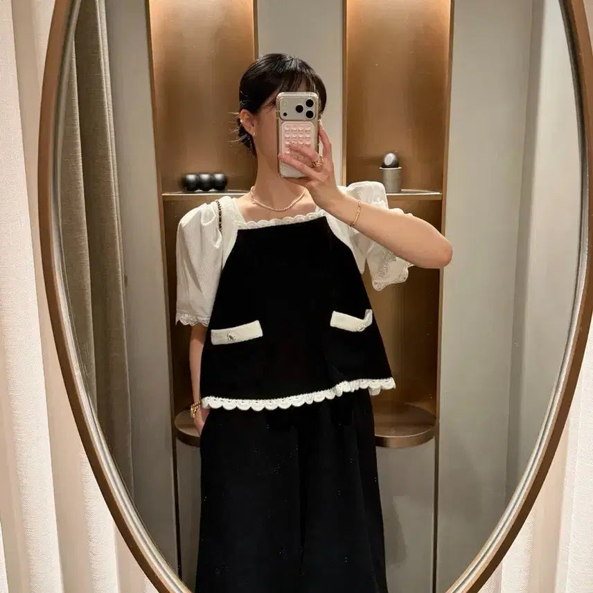 [BUNJANG] BYSINY Terry Vest Black New / 바이씨니 테리 베스트 블랙 새상품:)