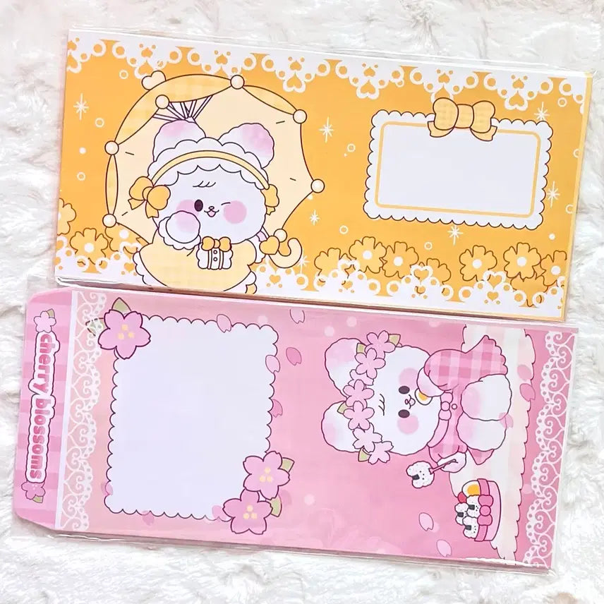 [BUNJANG] Assorted Sealing Sticker Mix (5 sheets) / 포용_소봉투 믹스 5장 (슈니 엥꼬님 히님 비비님 등)
