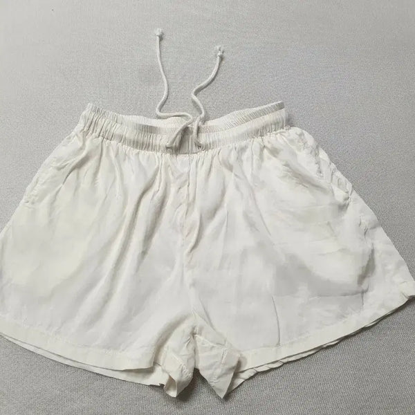 [BUNJANG] Jessi New York White Short Pants / 제시뉴욕 화이트 숏팬츠 밴딩 스트링 반바지 허리27~28