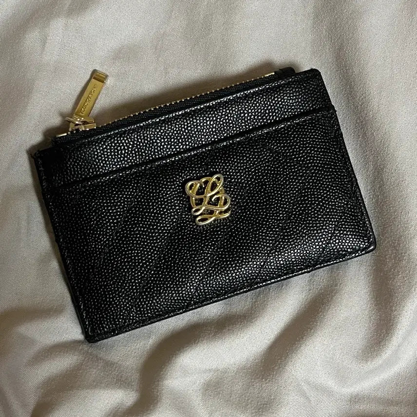 [BUNJANG] Louis Quatorze L'Quilting Card Wallet Black / 루이까또즈 엘퀼팅 카드지갑 블랙