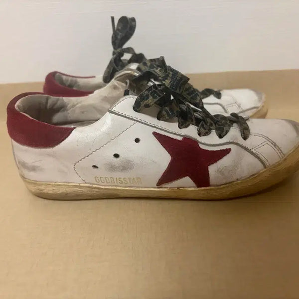 [BUNJANG] Golden Goose Superstar White Red Star Sneakers / 골든구스 슈퍼스타 화이트 레드스타 스니커즈