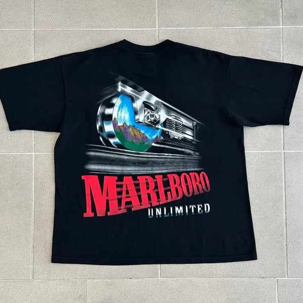 [BUNJANG] 90s Vintage Marlboro Train Unlimited T-Shirt / 90s 빈티지 말보로 티셔츠 트레인 Unlimited Train
