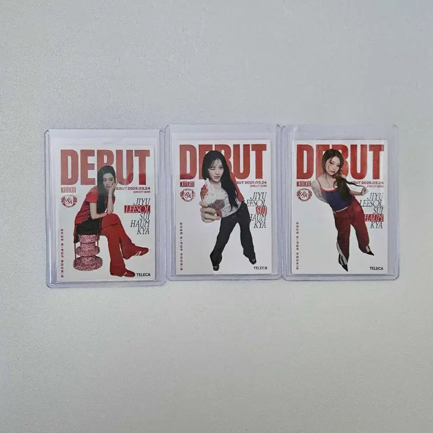 [BUNJANG] TERECA K-Pop Rookies Kiki, Isoll, Sui, Haeum 2025 Debut Magazine Card Bundle Set / 2025 테레카 케이팝 루키 키키 이솔 수이 하음 데뷔 매거진 카드 일괄