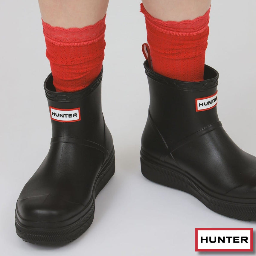 [BUNJANG] Hunter x Ray Beams Play Moulded Rain Boots Black / 레이 빔즈 헌터 플레이 몰디드 레인 부츠