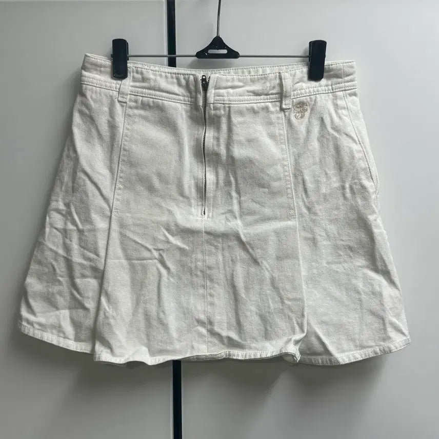 [BUNJANG] SJSJ 23FW White Cotton Skirt / 한섬 SJSJ 23FW 64-94 화이트 코튼 스커트