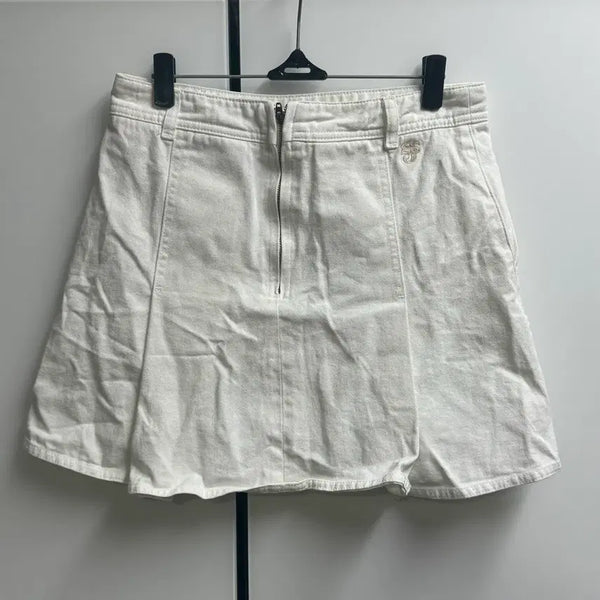 [BUNJANG] SJSJ 23FW White Cotton Skirt / 한섬 SJSJ 23FW 64-94 화이트 코튼 스커트
