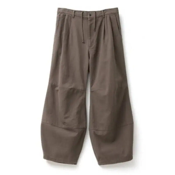[BUNJANG] Hatching Room Oxford Washing Volume Pants Dark Beige Size 4 / 해칭룸 볼륨 팬츠 옥스포드 워싱 다크 베이지 4사이즈