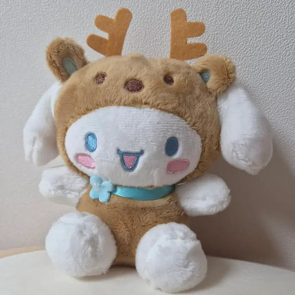 [BUNJANG] Sanrio Cinnamoroll Deer Plush Charm / 산리오 시나모롤 꽃사슴 인형 키링 판매