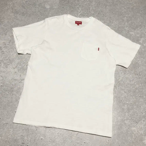 [BUNJANG] Supreme SS Small Logo Pocket T-Shirt / 슈프림 포켓티 새상품급 반팔 티셔츠
