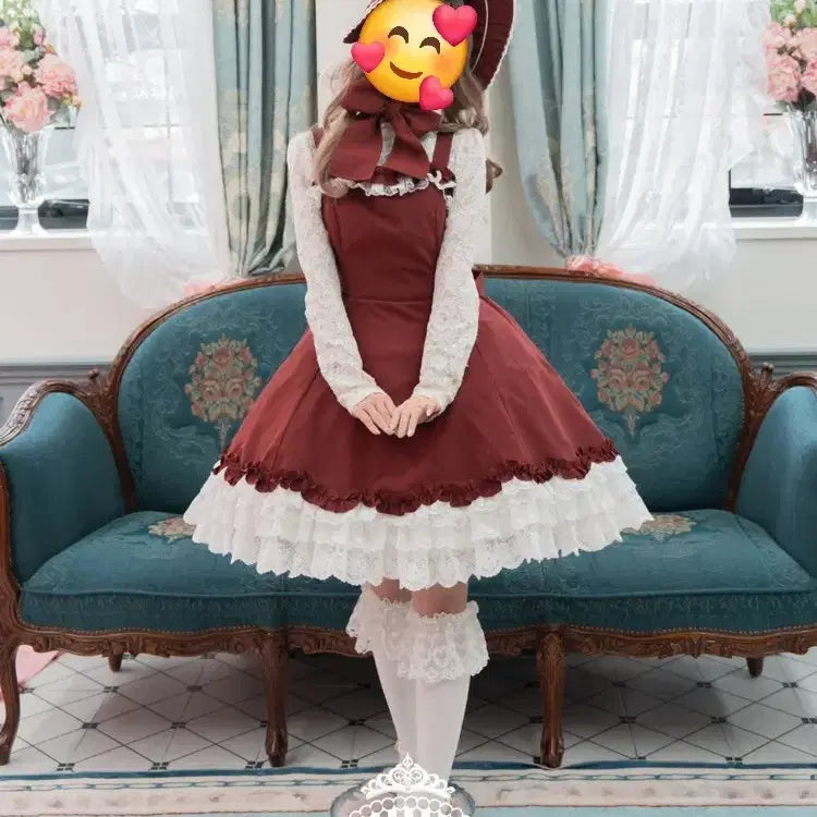 [BUNJANG] Baroque Mary Rose Lolita Jumper Skirt M / 바로크 메어리로즈 로리타 점퍼스커트 baroque mary rose