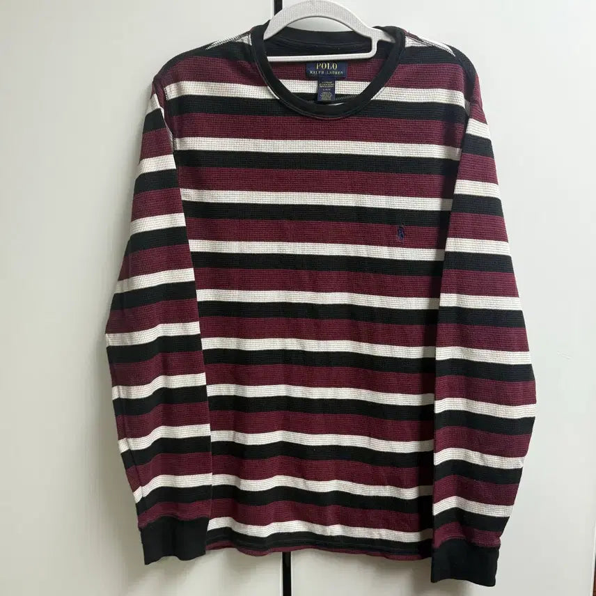 [BUNJANG] Polo Ralph Lauren Striped Long Sleeve Knit L / 폴로 랄프로렌 스트라이프 단가라 긴팔 니트 L