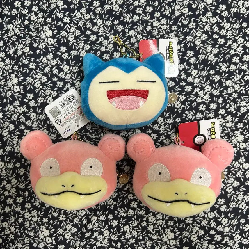 [BUNJANG] Pokemon Snorlax Slowpoke Pouch Keychain / 포켓몬스터 잠만보 야돈 파우치 키링