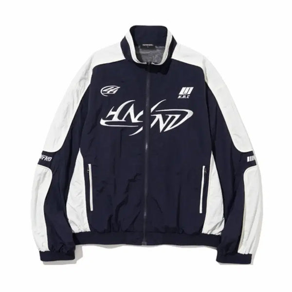 [BUNJANG] NOTFORRESALE Tribal Logo Nylon Racing Jacket Navy / 낫포너드 Tribal Logo Nylon Racing Jacket 네이비