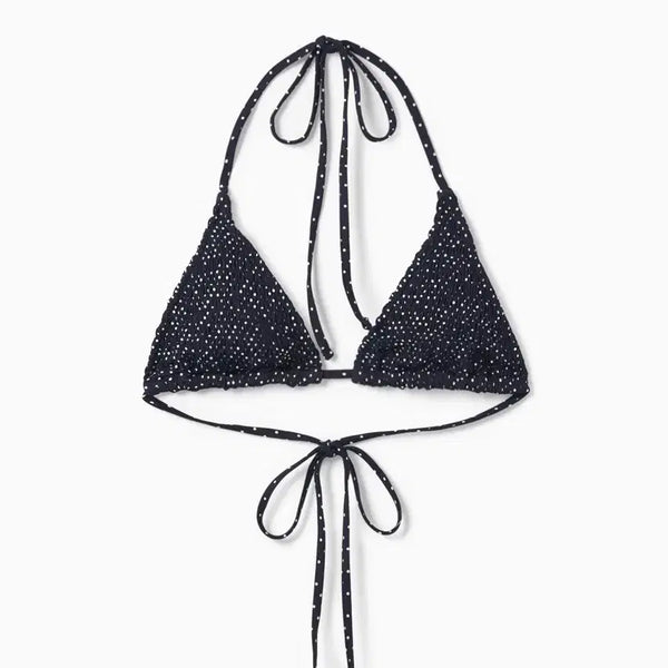 [BUNJANG] SMOCKED DOT TRIANGLE BIKINI SET / 에스이오 SMOCKED DOT TRIANGLE BIKINI SET
