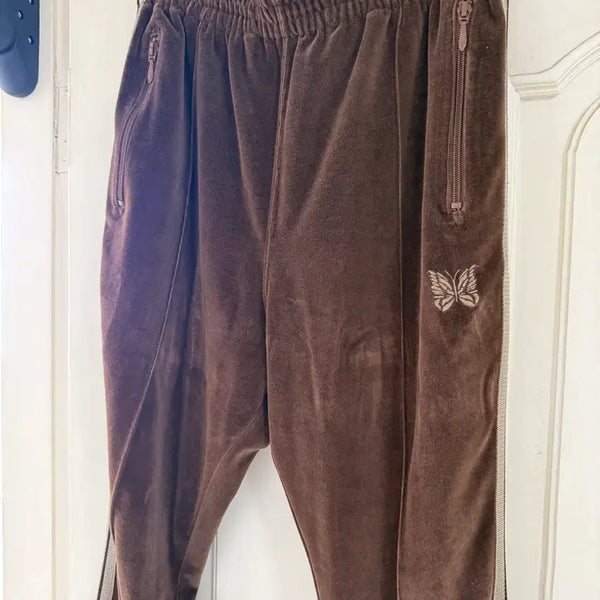 [BUNJANG] Needles Track Pants Brown/Beige Size M / 니들스 트랙팬츠