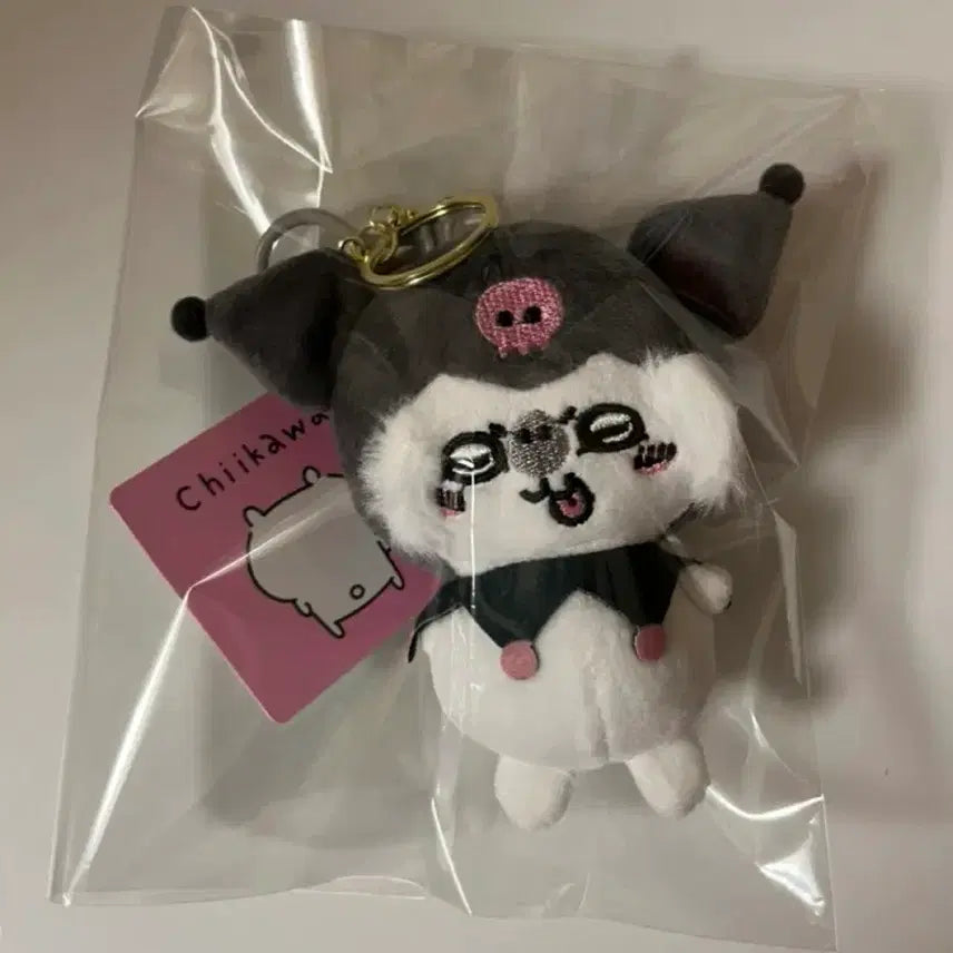 [BUNJANG] Chiikawa x My Melody Momonga Collaboration Doll Keychain New / 치이카와 모몽가 쿠로미 콜라보 인형 키링 새상품