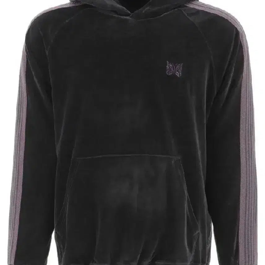 [BUNJANG] Needles Velour Track Hoodie Black / 니들스 벨루어 트랙 후디