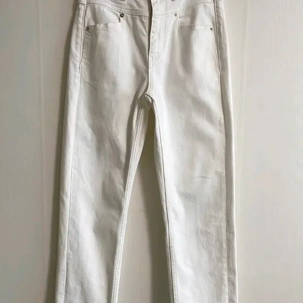 [BUNJANG] Maje White Denim Women's Jeans / 마쥬 maje 화이트 데님 여성