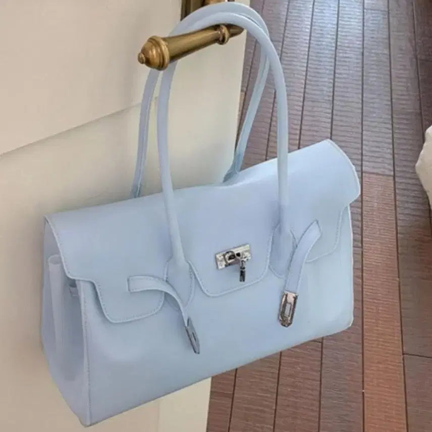 [BUNJANG] Women's Jelly Tote Bag / 여성 토트 젤리 버킨 사각 빅백 큰가방 보부상 데일리 출근 여행 가방
