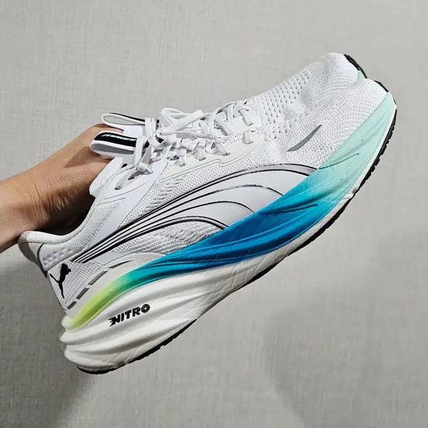[BUNJANG] Puma Magnify Nitro 3 White Mint Melt Running Shoes / [270] 푸마 매그니파이 나이트로 3 화이트 민트 멜트