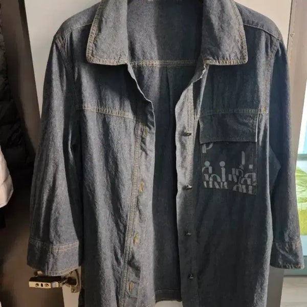[BUNJANG] Crocodile Cotton Shirt Jacket 95 / 크로커다일 상의 95
