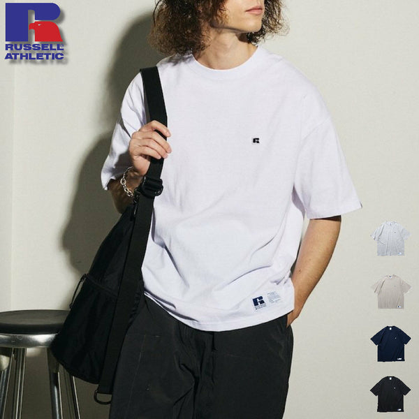 [BUNJANG] Freak's Store x Russell Athletic Limited Edition Oversized Crewneck T-Shirt / 프릭스스토어 러셀 애슬레틱 별주 오버핏 크루넥 티셔츠