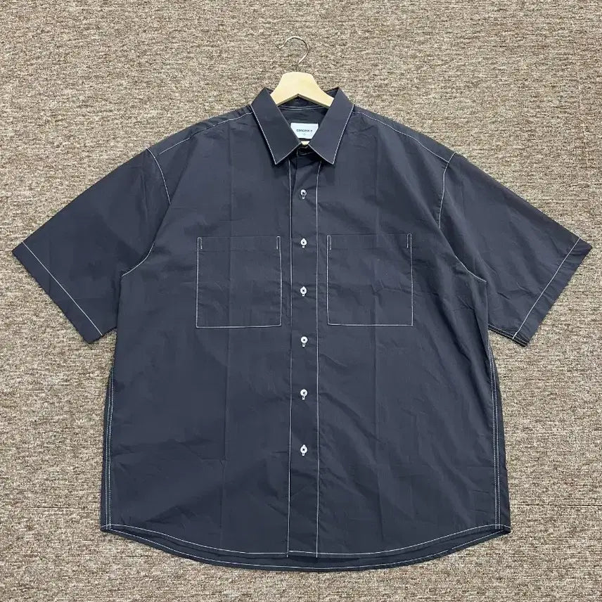 [BUNJANG] Concent12 Dark Grey Short Sleeve Shirt / 컨센트12 다크그레이 반팔 셔츠 2